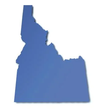 Map of Idaho - USA Stock Illustration