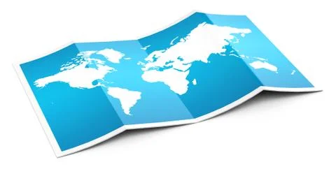 The map Stock Illustration