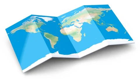 The map Stock Illustration