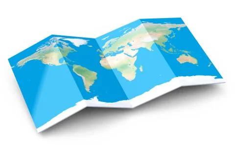 The map Stock Illustration