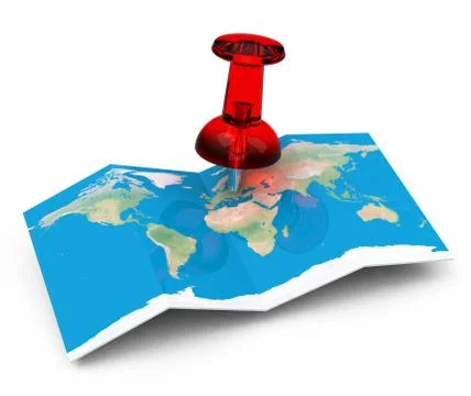 The map Stock Illustration
