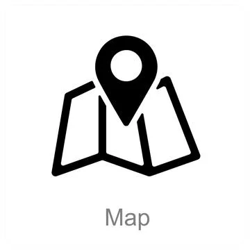 Map 스톡 일러스트