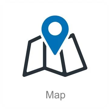Map 스톡 일러스트