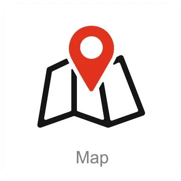 Map 스톡 일러스트