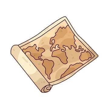 Map illustration Stock Illustration