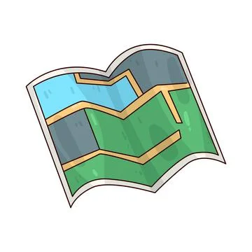 Map illustration 스톡 일러스트