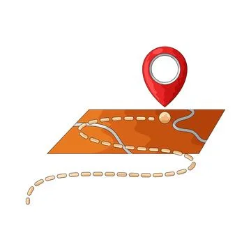 Map illustration Stock Illustration