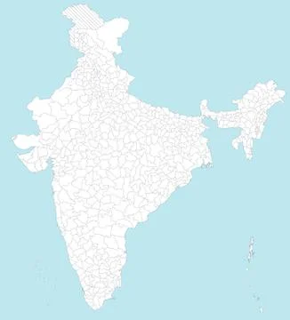 Map of India Stock Illustration