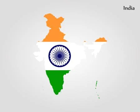 Map of India Stock Illustration