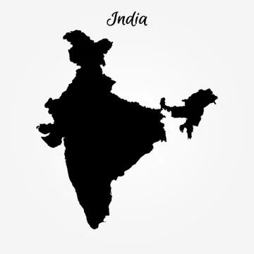 Map of India Stock Illustration