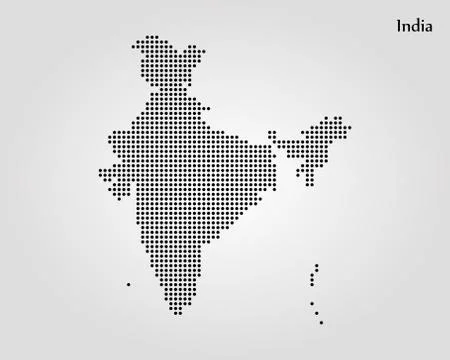 Map of India. Vector illustration. World map Illustrazione stock
