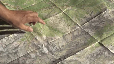 Map Indications - Showing Path on Map Video stock 78017770