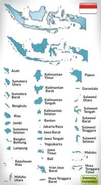 Map of indonesia Stock Illustration