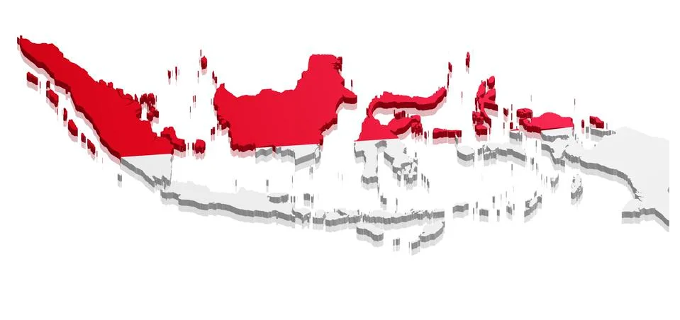 Map Indonesia Stock Illustration