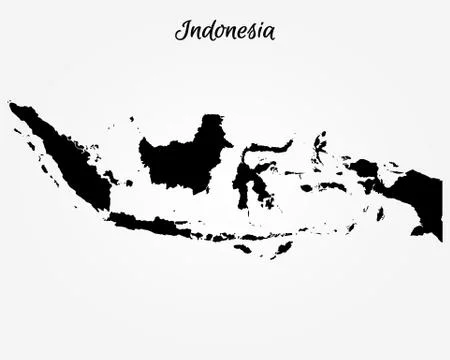 Map of Indonesia Illustrazione stock