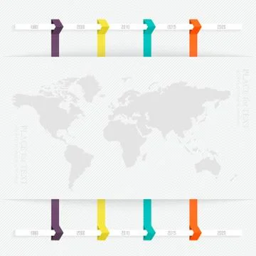 Map info graphic. Stock Illustration