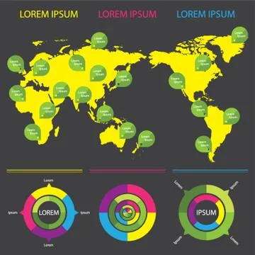 Map Infographic Illustrazione stock