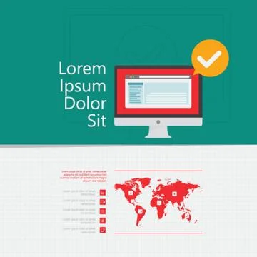 Map Infographic Illustrazione stock