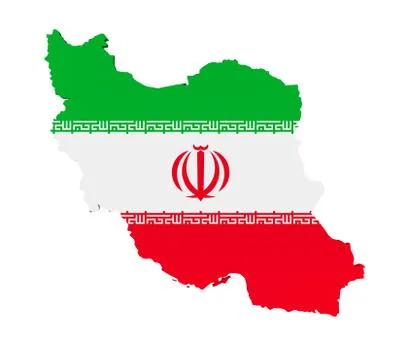 Map of Iran Stock Illustration