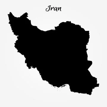 Map of Iran Illustrazione stock