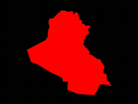Map iraq Video stock 68624