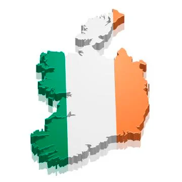 Map ireland Stock Illustration
