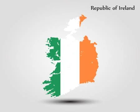 Map of Ireland Stock Illustration