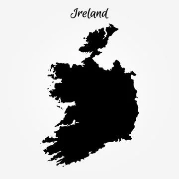 Map of Ireland Stock Illustration