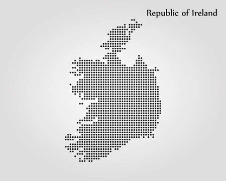 Map of Ireland. Vector illustration. World map Stock Illustration