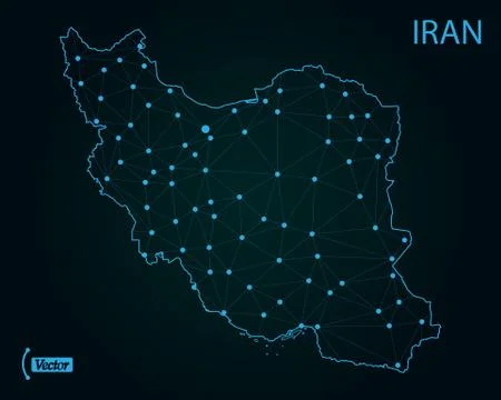 Map of Islamic Republic of Iran. Vector illustration. World map Stock Illustration