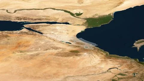 Map of Israel with highlighted territory and maritime borders Stock Illustration