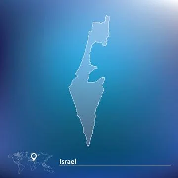 Map of Israel Stock Illustration