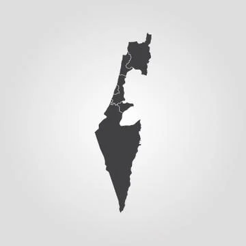 Map of Israel Stock Illustration