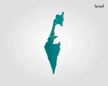 Map of Israel Stock Illustration