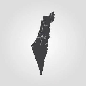 Map of Israel Stock Illustration