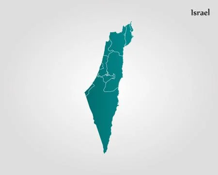 Map of Israel Stock Illustration