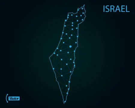 Map of Israel. Vector illustration. World map Stock Illustration