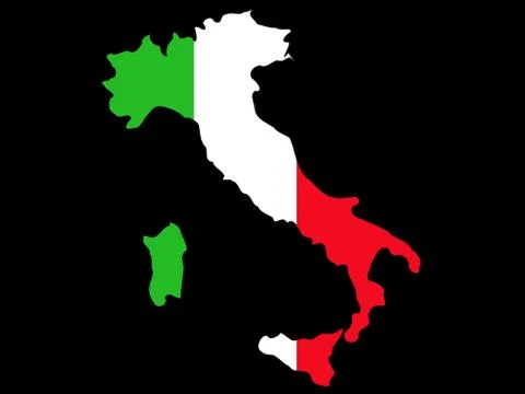 Map of italy Stock Illustration