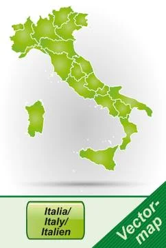 Map of italy Stock Illustration