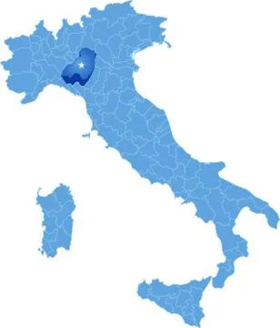 Map of Italy, Parma Stock Illustration