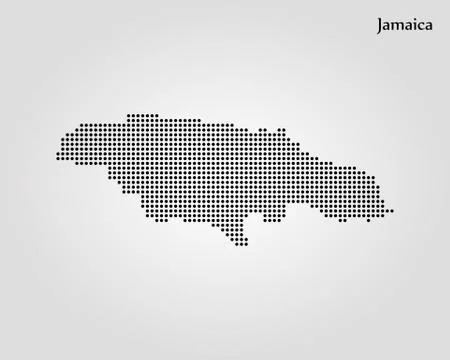 Map of Jamaica. Vector illustration. World map Stock Illustration