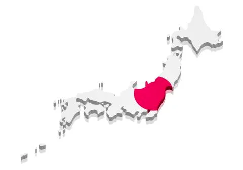 Map Japan Stock Illustration