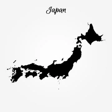 Map of Japan Stock Illustration