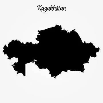 Map of Kazakhstan Stock-Illustration