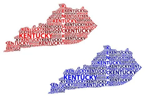 Map of Kentucky - vector illustration Stock Illustration