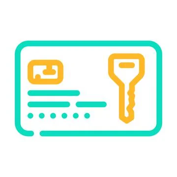 Map key color icon vector illustration Stock Illustration