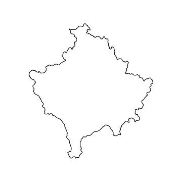 Map of kosovo icon design Stock Illustration