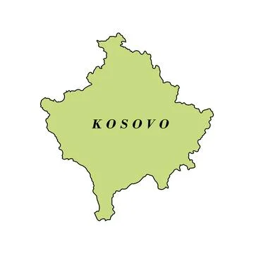 Map of kosovo icon design Stock Illustration