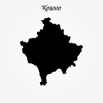 Map of Kosovo Stock Illustration
