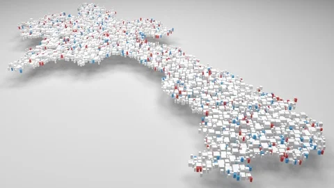Map of Laos - Asia Stock Footage 91640266